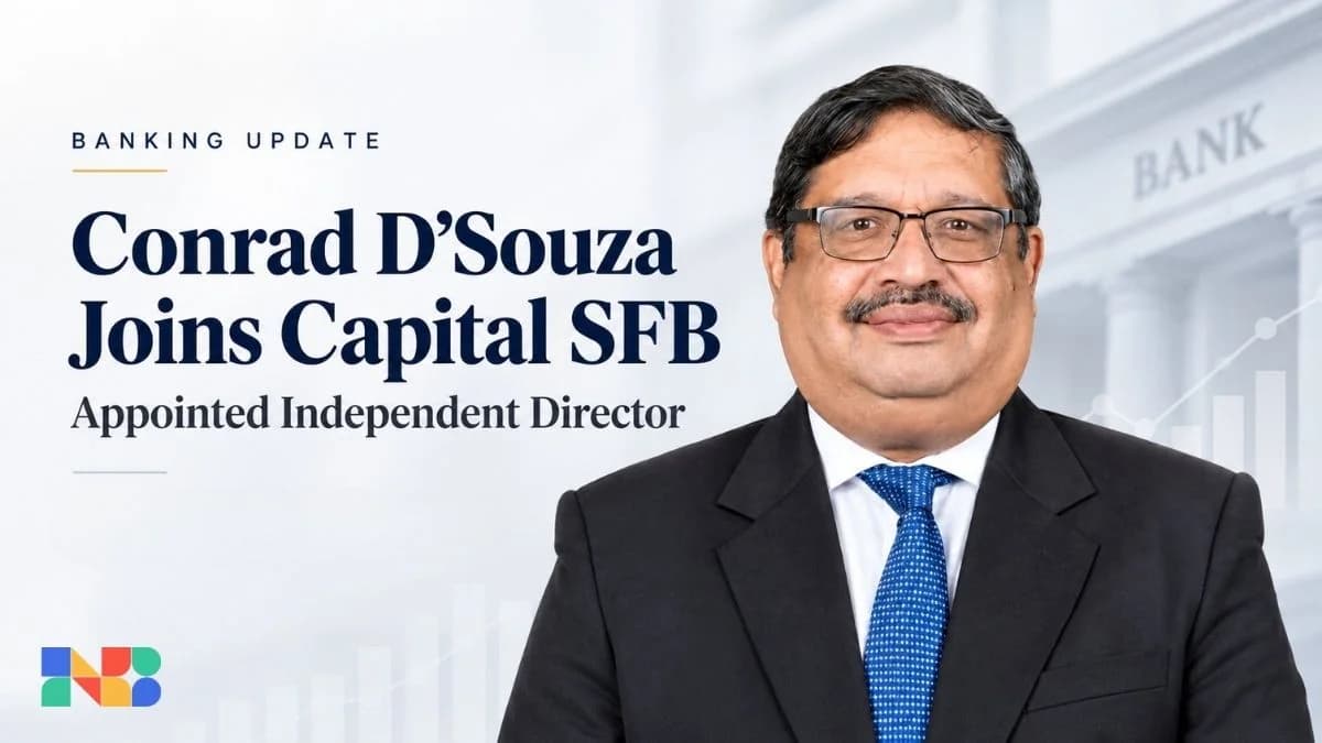 Conrad D’Souza Joins Capital SFB Board as Bank Sharpens Governance for Next Growth Phase