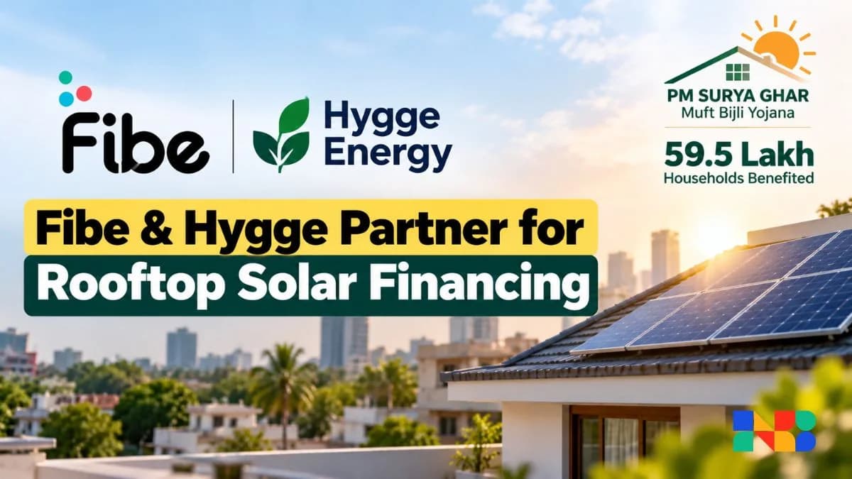 Fibe and Hygge Energy Pact Speeds Up Solar Loans for 59 Lakh Homes