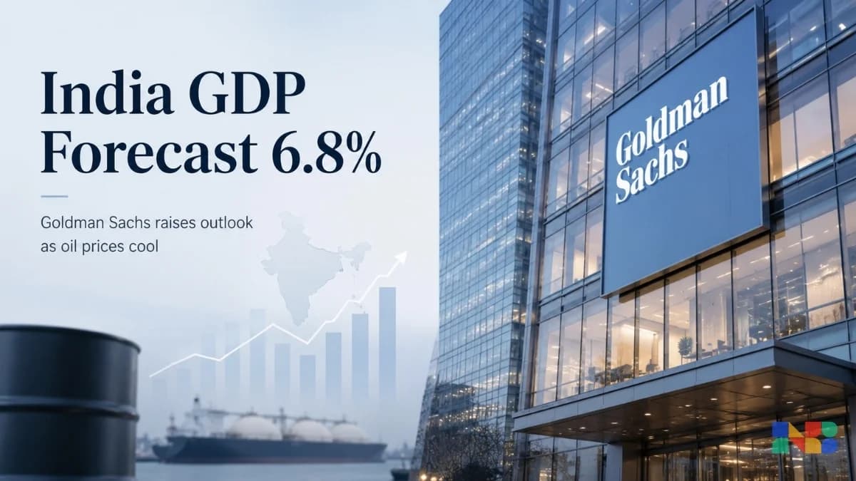 India Gets Growth Relief As Goldman Sachs Raises GDP Forecast To 6.8 Percent