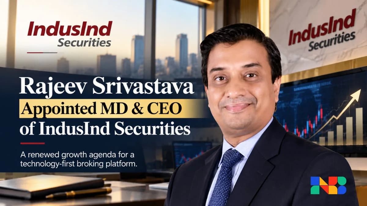 IndusInd Securities Appoints Rajeev R. Srivastava as CEO