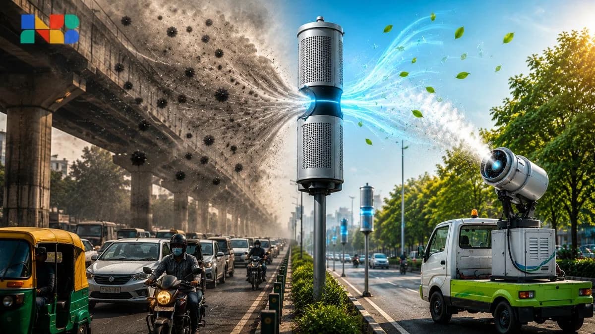 Delhi Deploys Pawan III, STR-101 and EV Anti-Smog Gun to Fight Air Pollution
