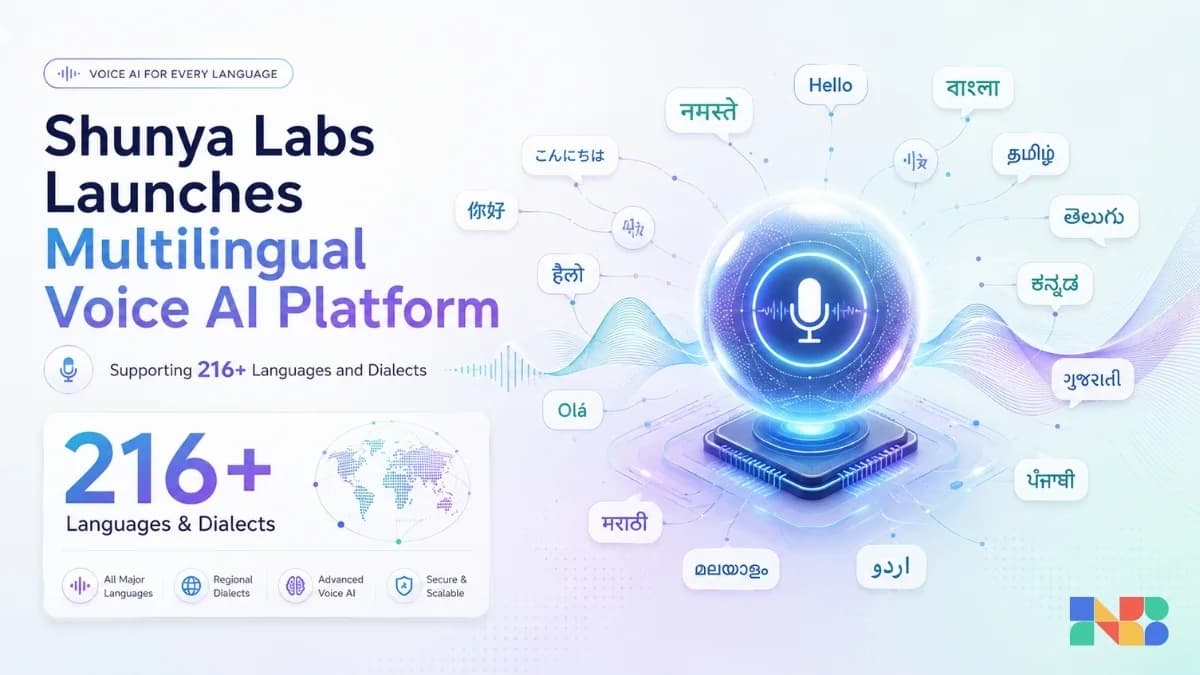 Shunya Labs Launches Multilingual Voice AI Platform Supporting 216+ Languages and Dialects